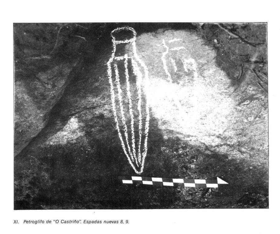 espadas novas do castriño de conxo atopadas por M.J.Soto Barreiro no 1986