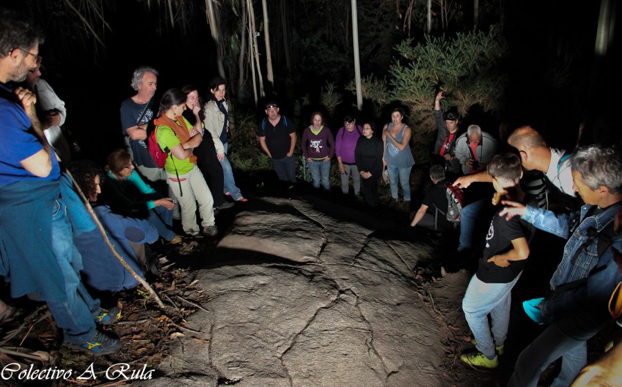 Presentación pública da laxe na pasada visita nocturna do 9 de xullo